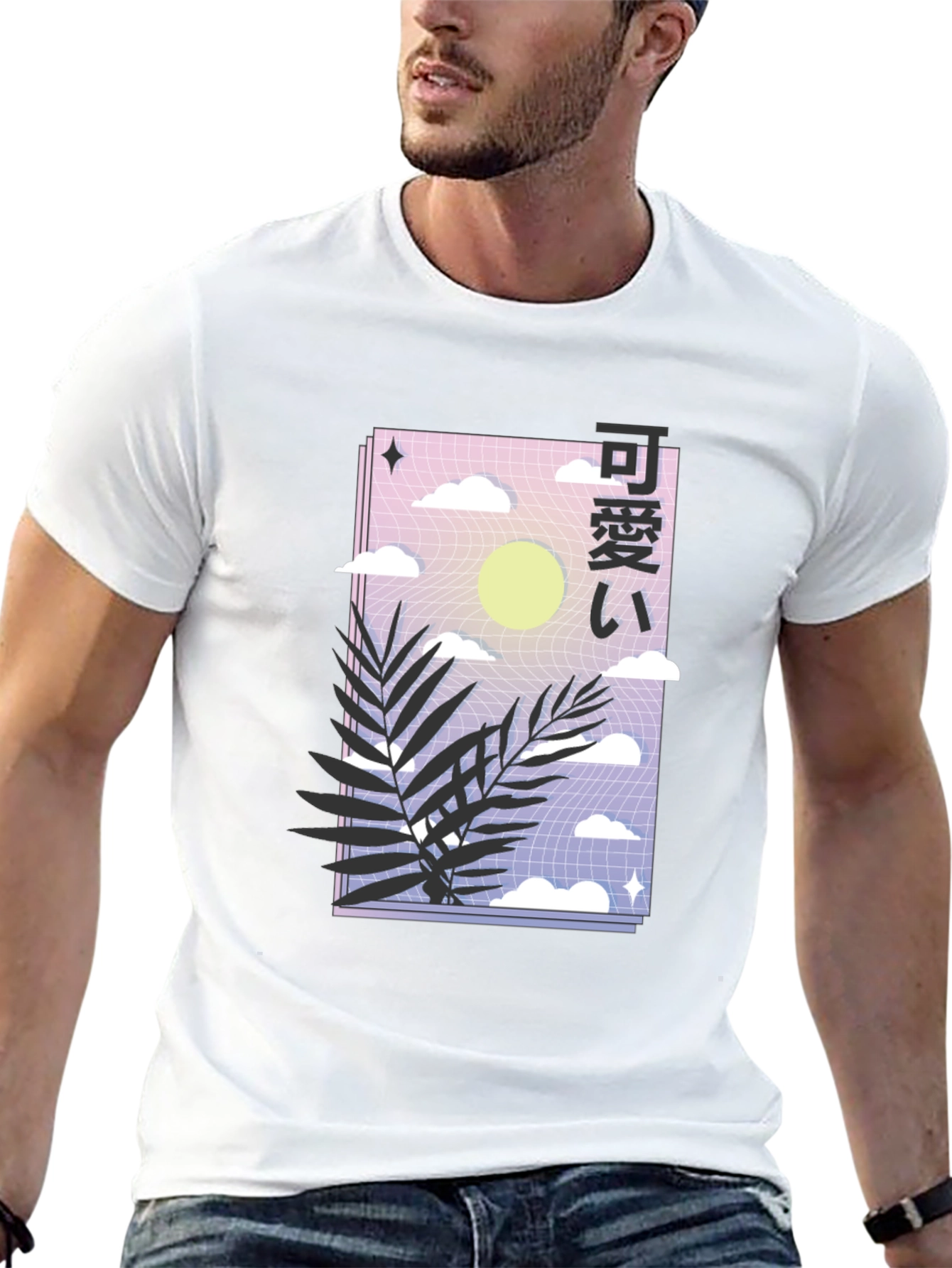 Black Aesthetic Japanese T-Shirt - Kawaii Graphic Tee view 13