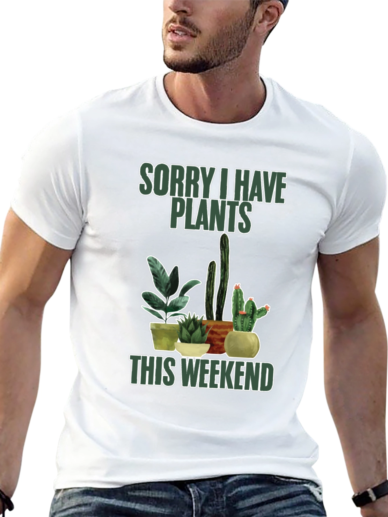 Sorry I Have Plants T-Shirt - Plant Lover Tee - 13