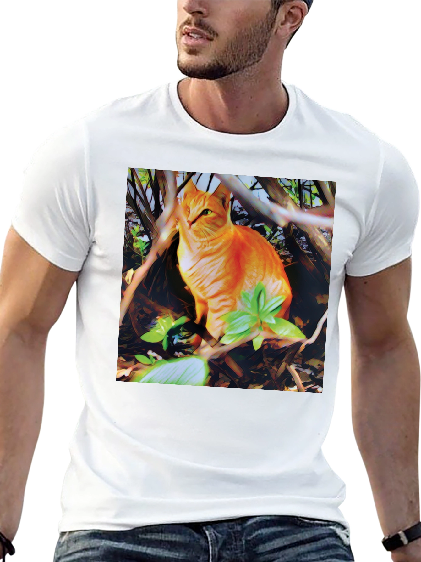 Black Ginger Cat T-Shirt: Stylish Graphic Tee for Cat Lovers view 13