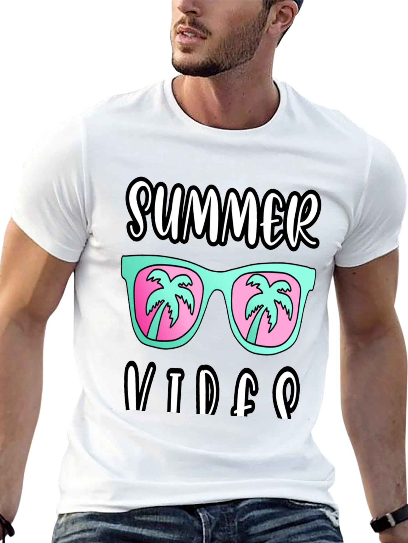 Black Summer Vibes T-Shirt view 13