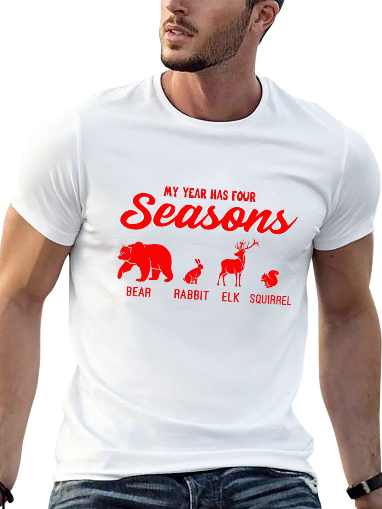 Black My Year Has Four Seasons Graphic T-Shirt view 13