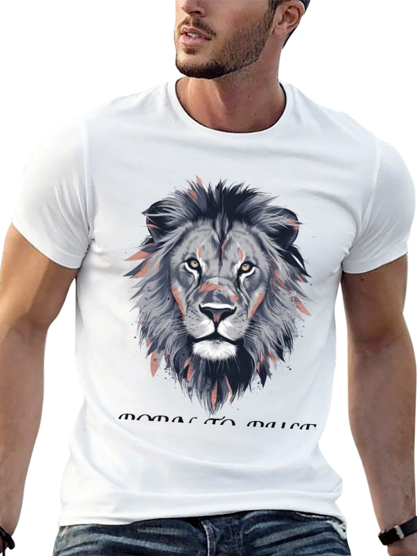 Black Lion Head Graphic T-Shirt - Stylish Animal Print Tee view 13