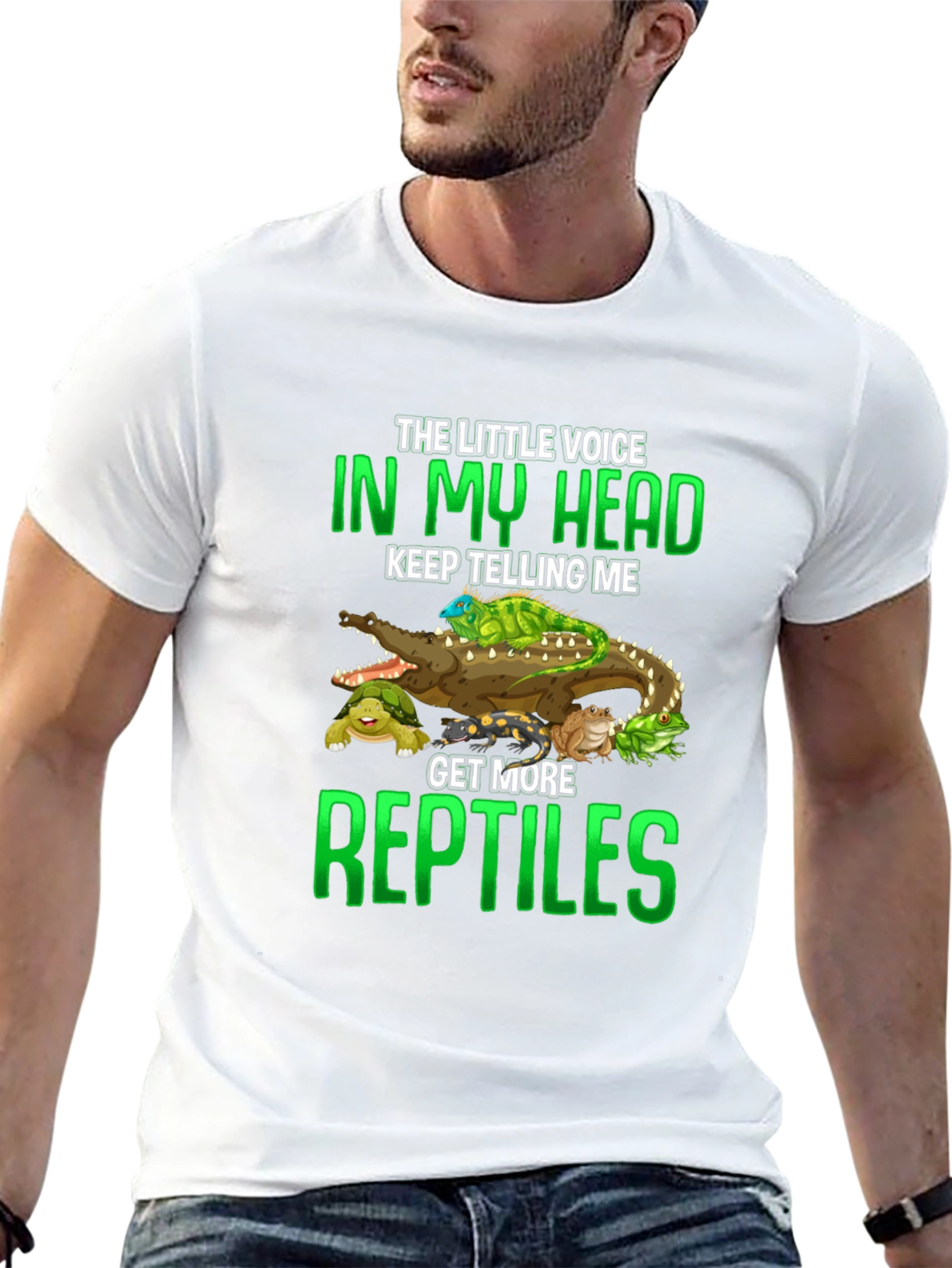 Black Reptiles T-Shirt: Little Voice in My Head view 13
