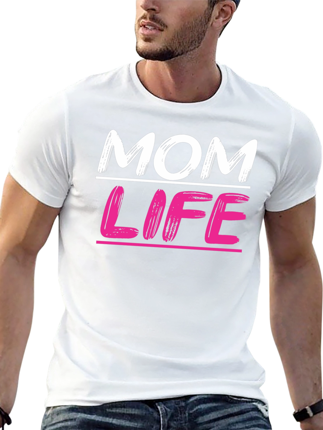 Black Mom Life Graphic Tee - Trendy Casual Top view 13