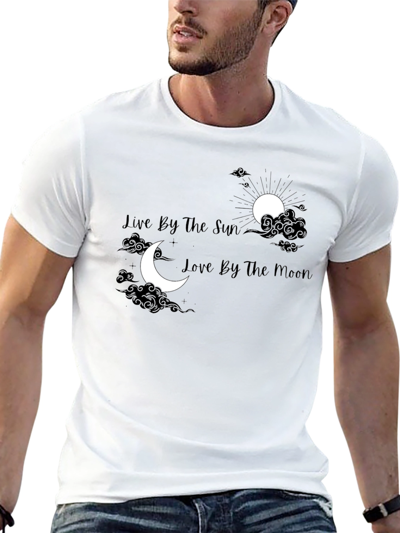 Black Live by the Sun, Love by the Moon Graphic Tee view 13