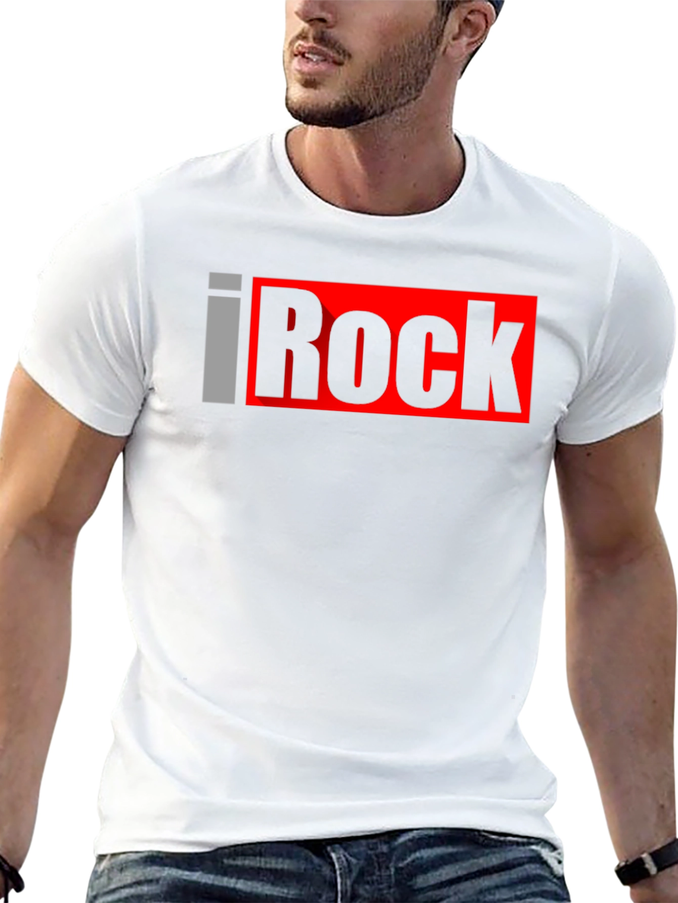 I Rock Graphic T-Shirt - Black - 13