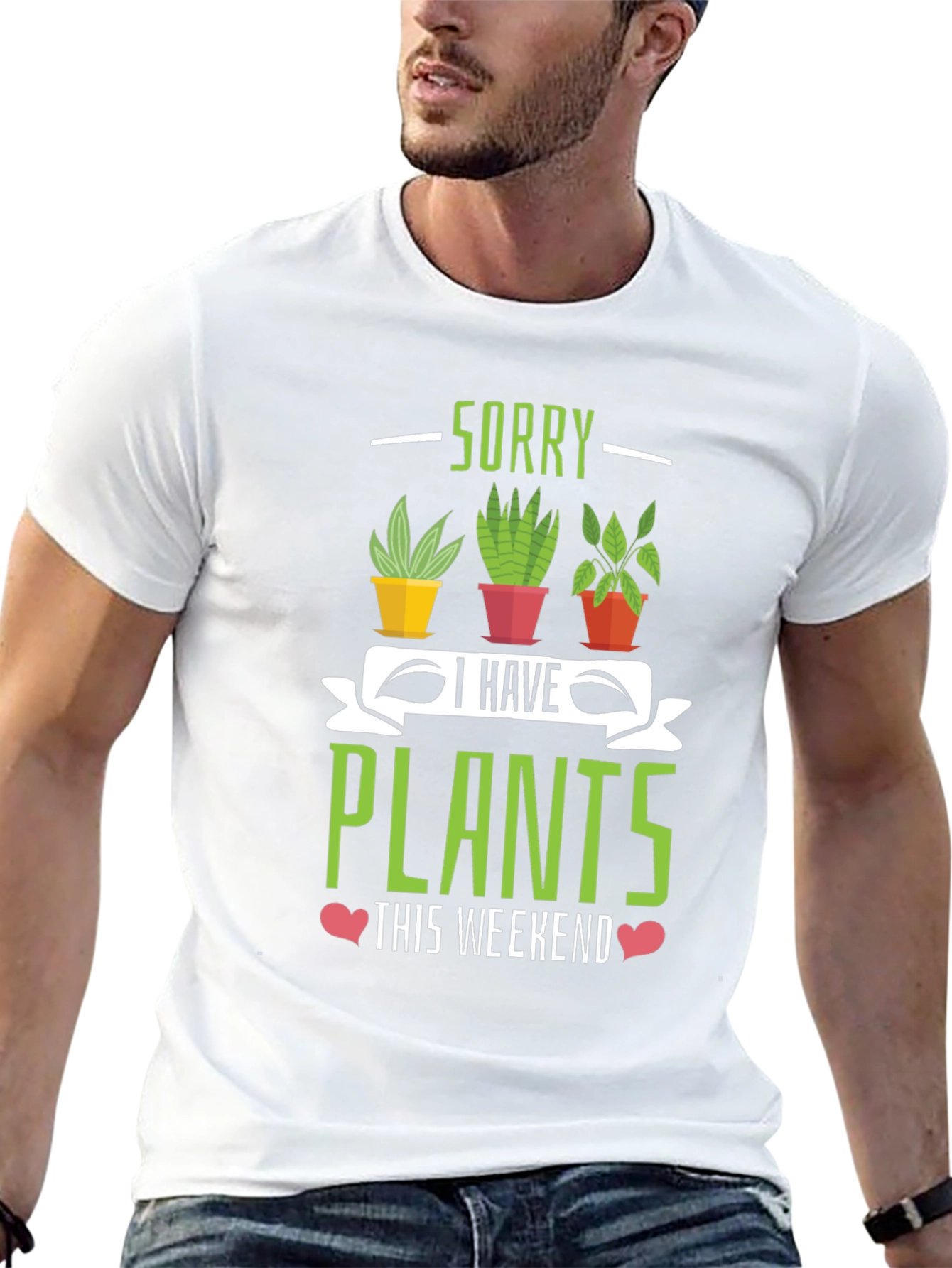 Black Sorry I Have Plants Weekend T-Shirt view 13