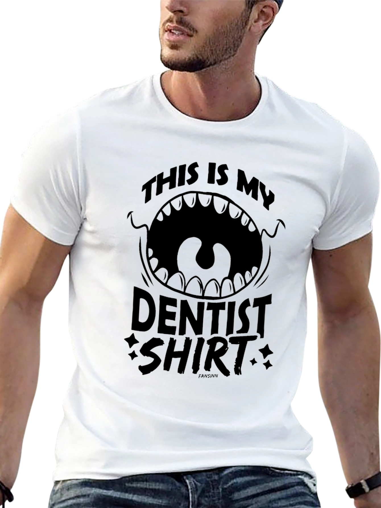 Black This is My Dentist Shirt - Funny Graphic Tee view 13
