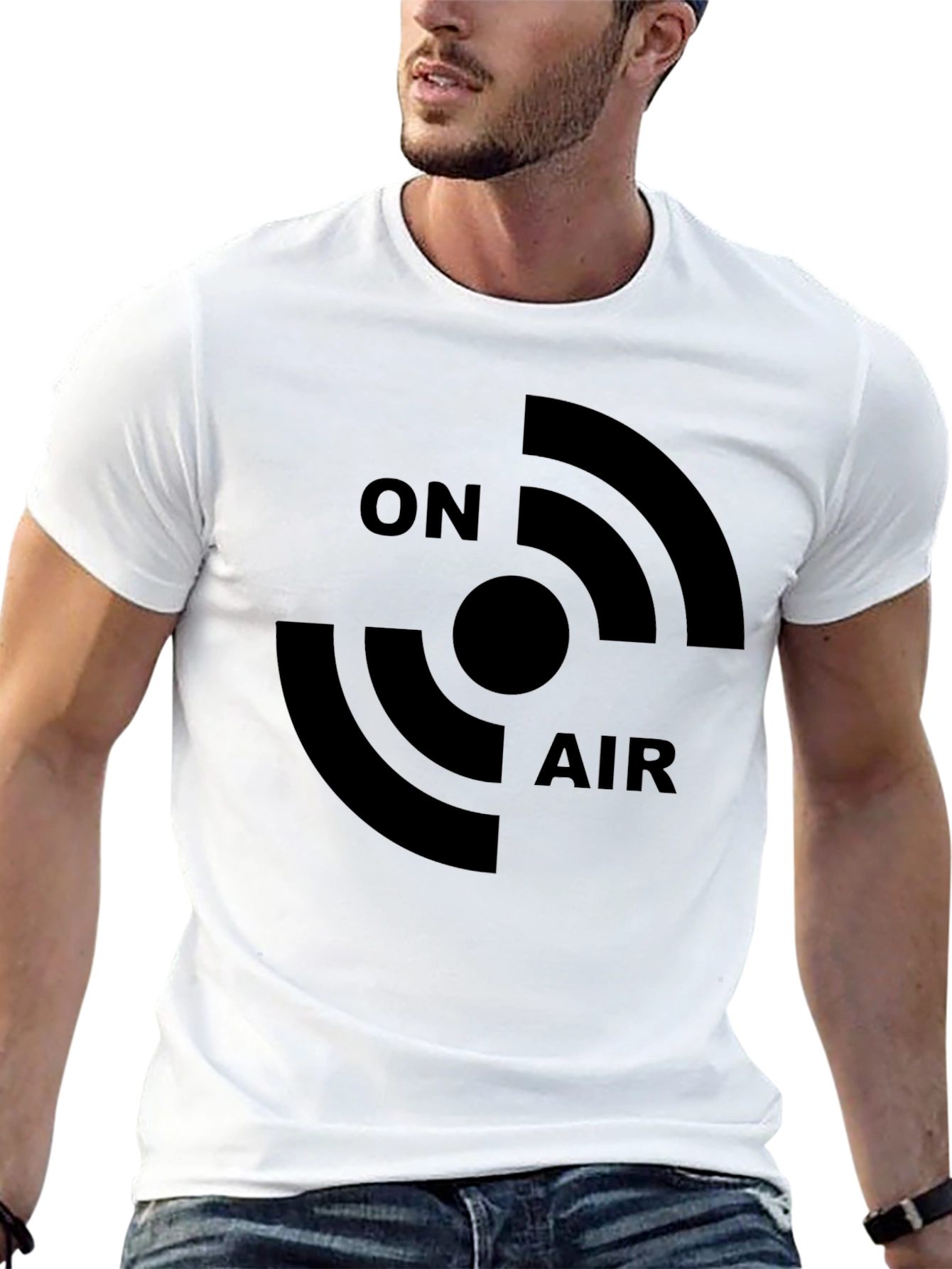 Black On Air Black Graphic T-Shirt view 13