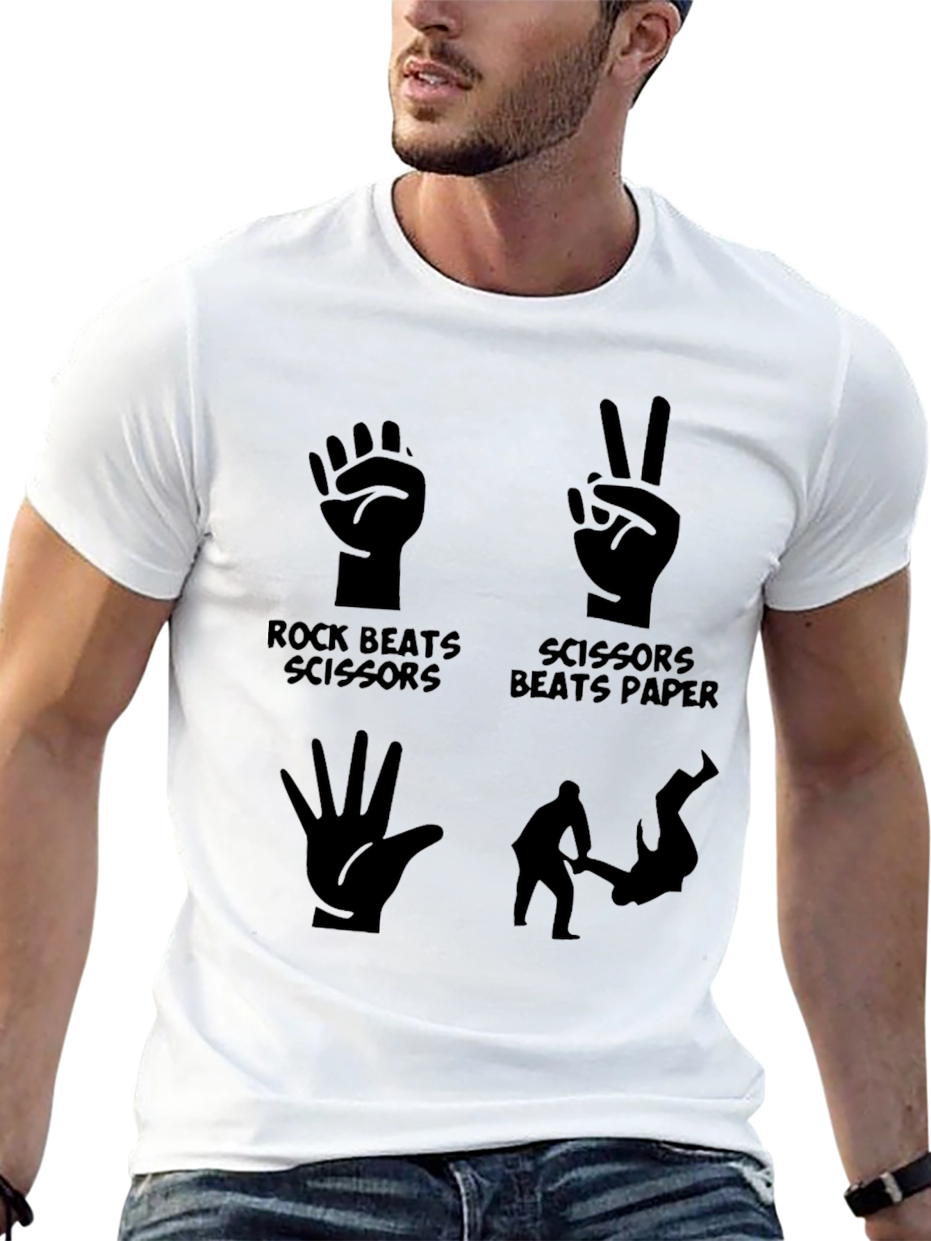 Black Rock Paper Scissors Shirt view 13