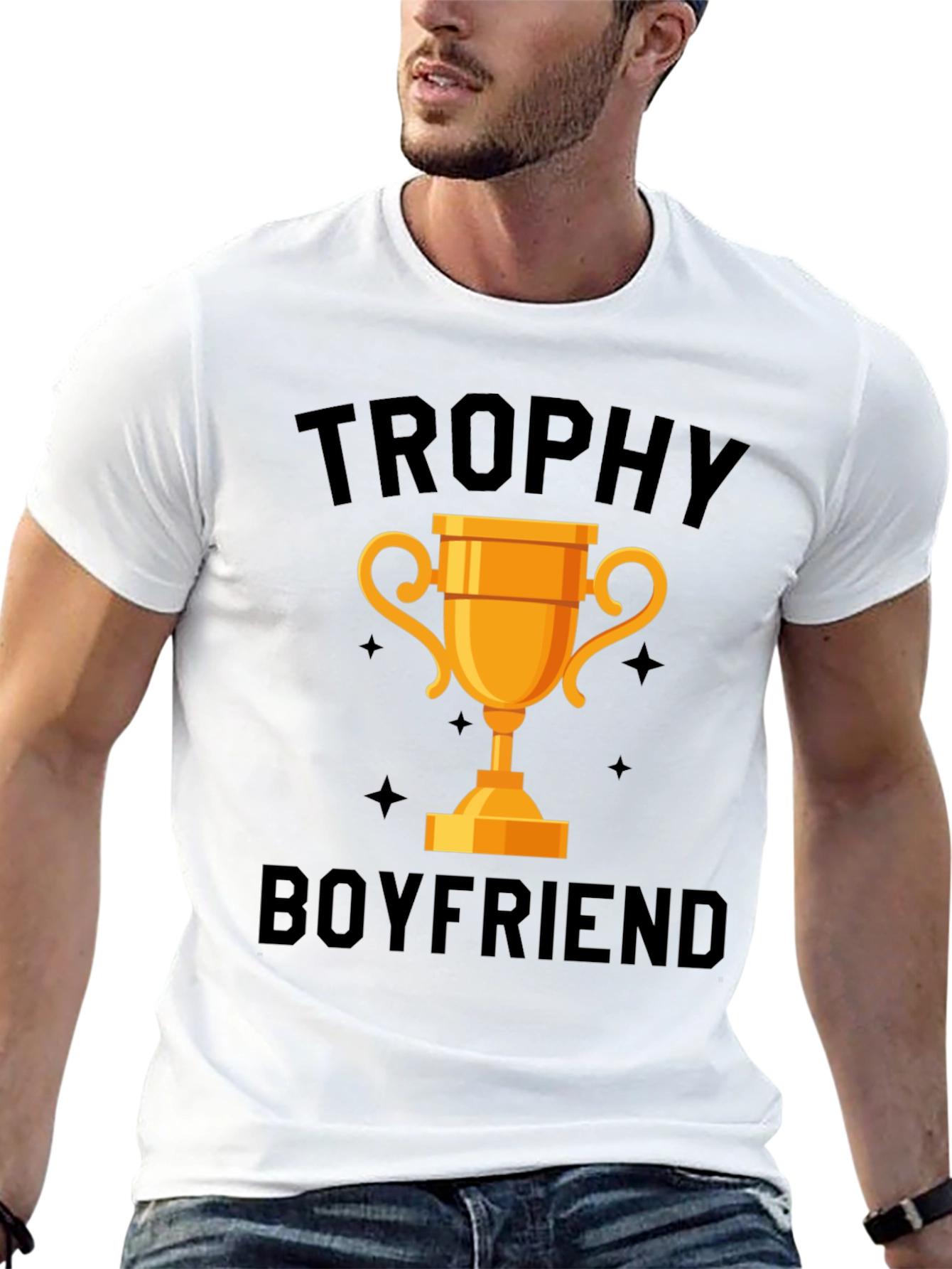 Trophy Boyfriend Graphic Tee - Award Winning Style - 13