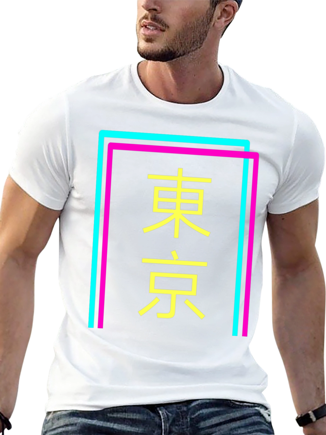 Black Tokyo Graphic Tee - Neon Pop view 13
