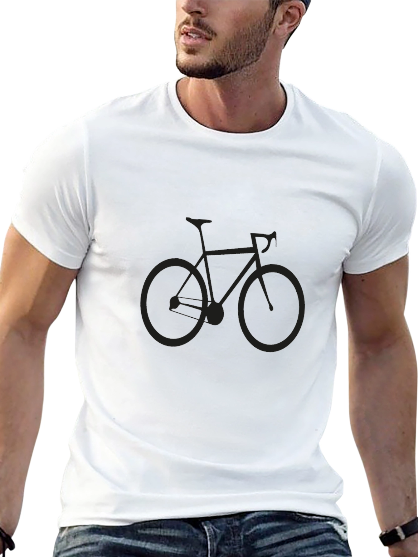 Black Black Bicycle Graphic Tee - Casual Style view 13