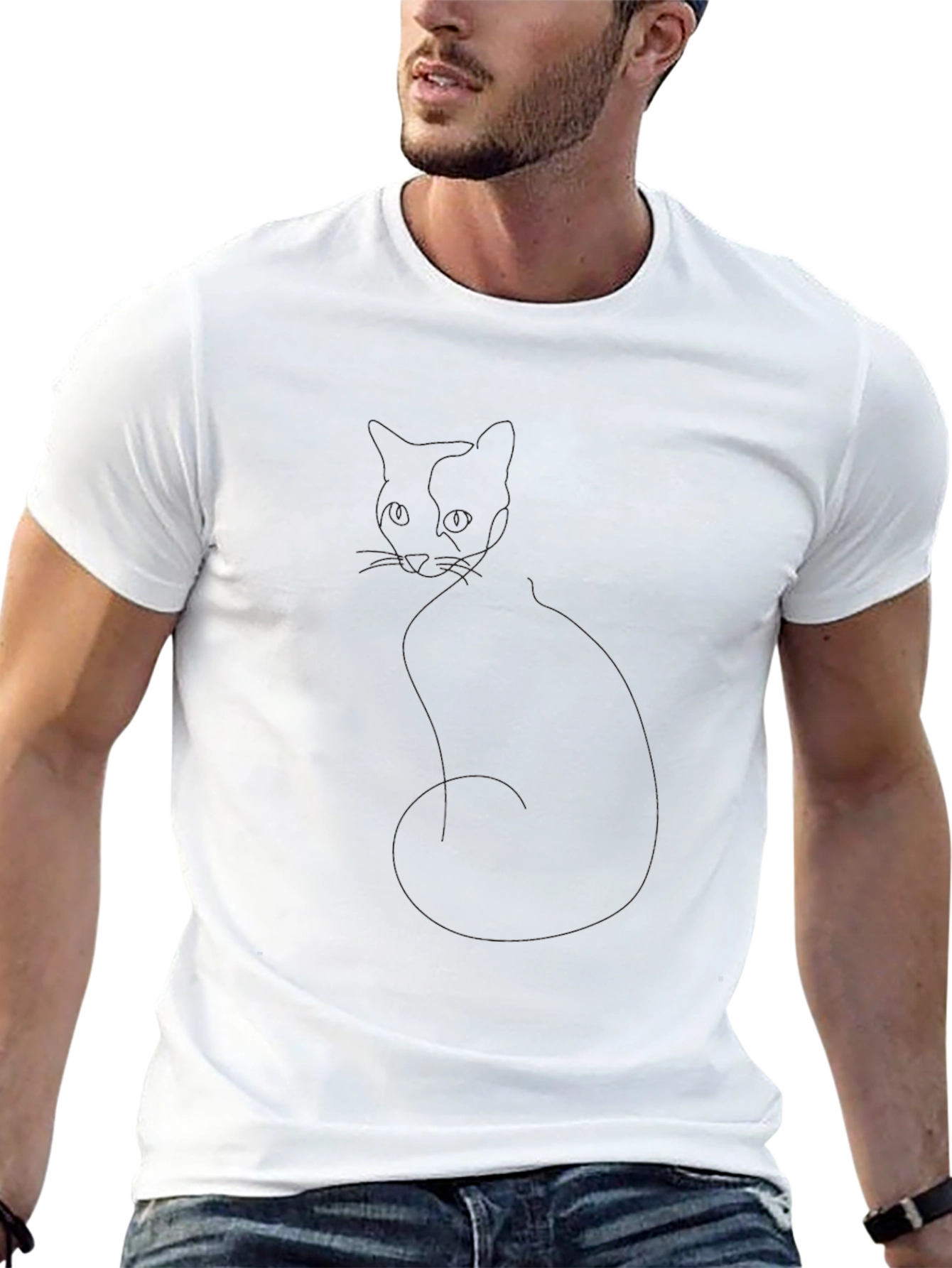 Men's Solid Black Casual T-Shirt - 13