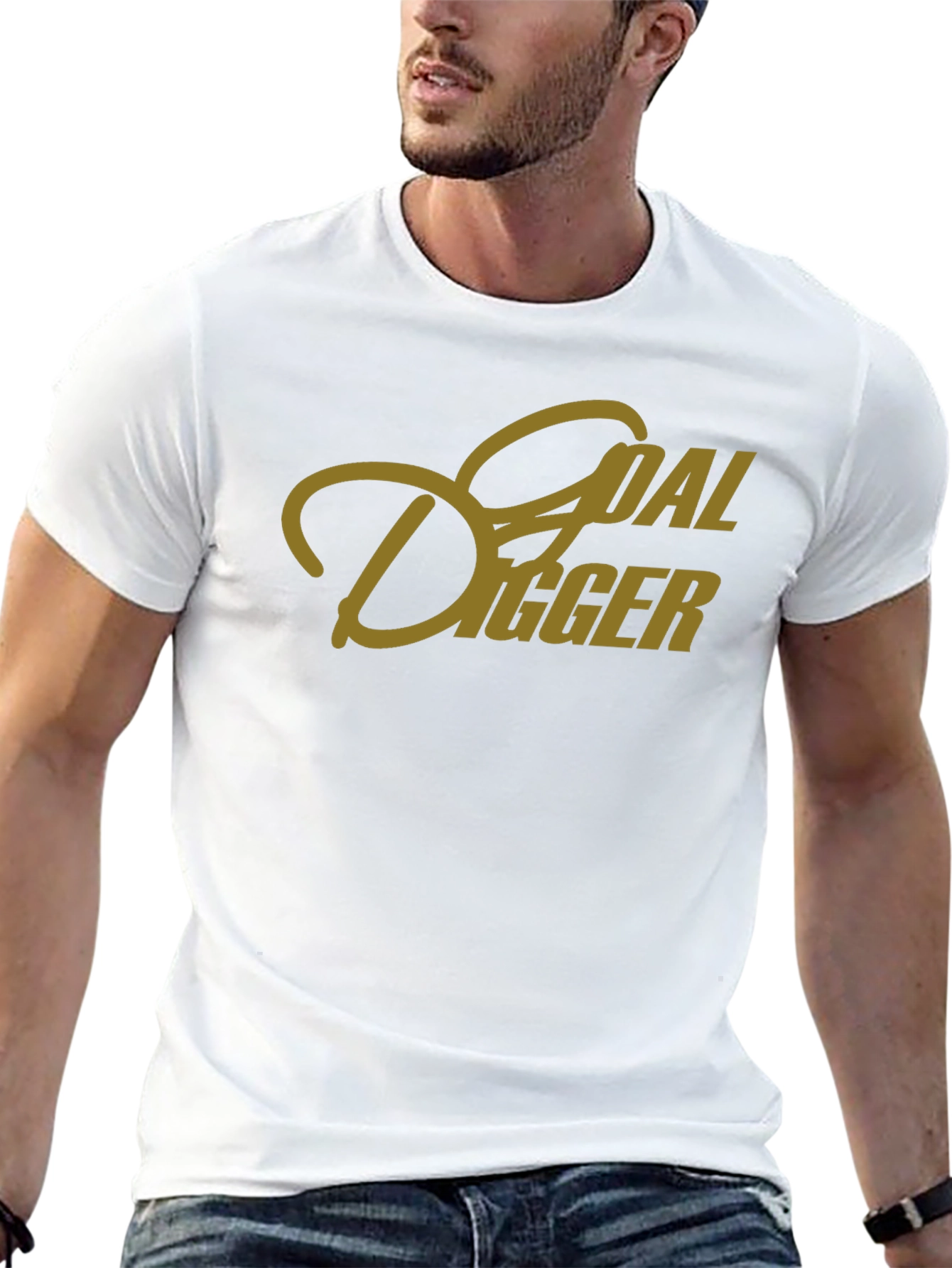 Black Goal Digger Graphic Tee - Black T-Shirt view 13