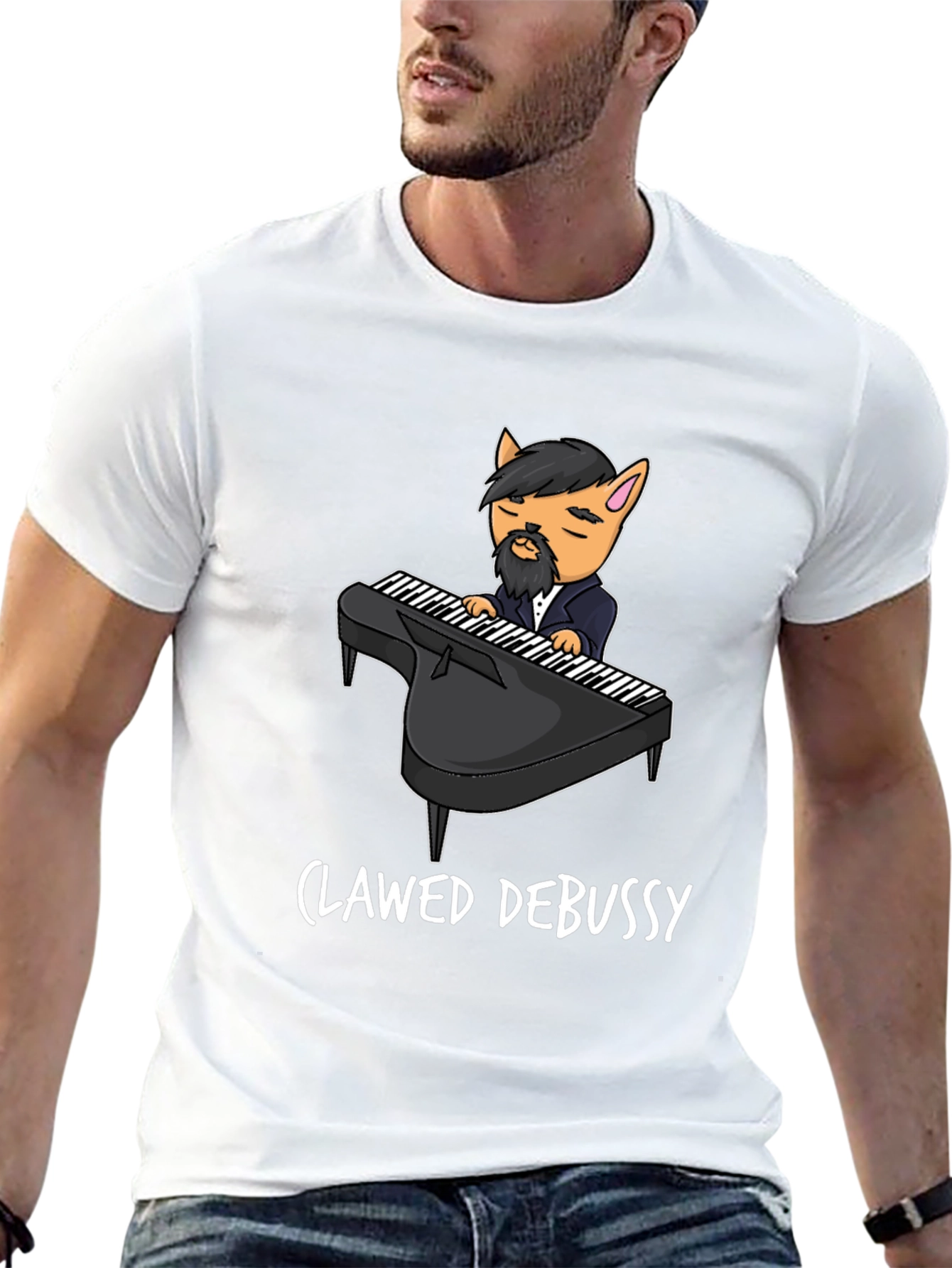 Black Clawed Debussy Graphic Tee view 13