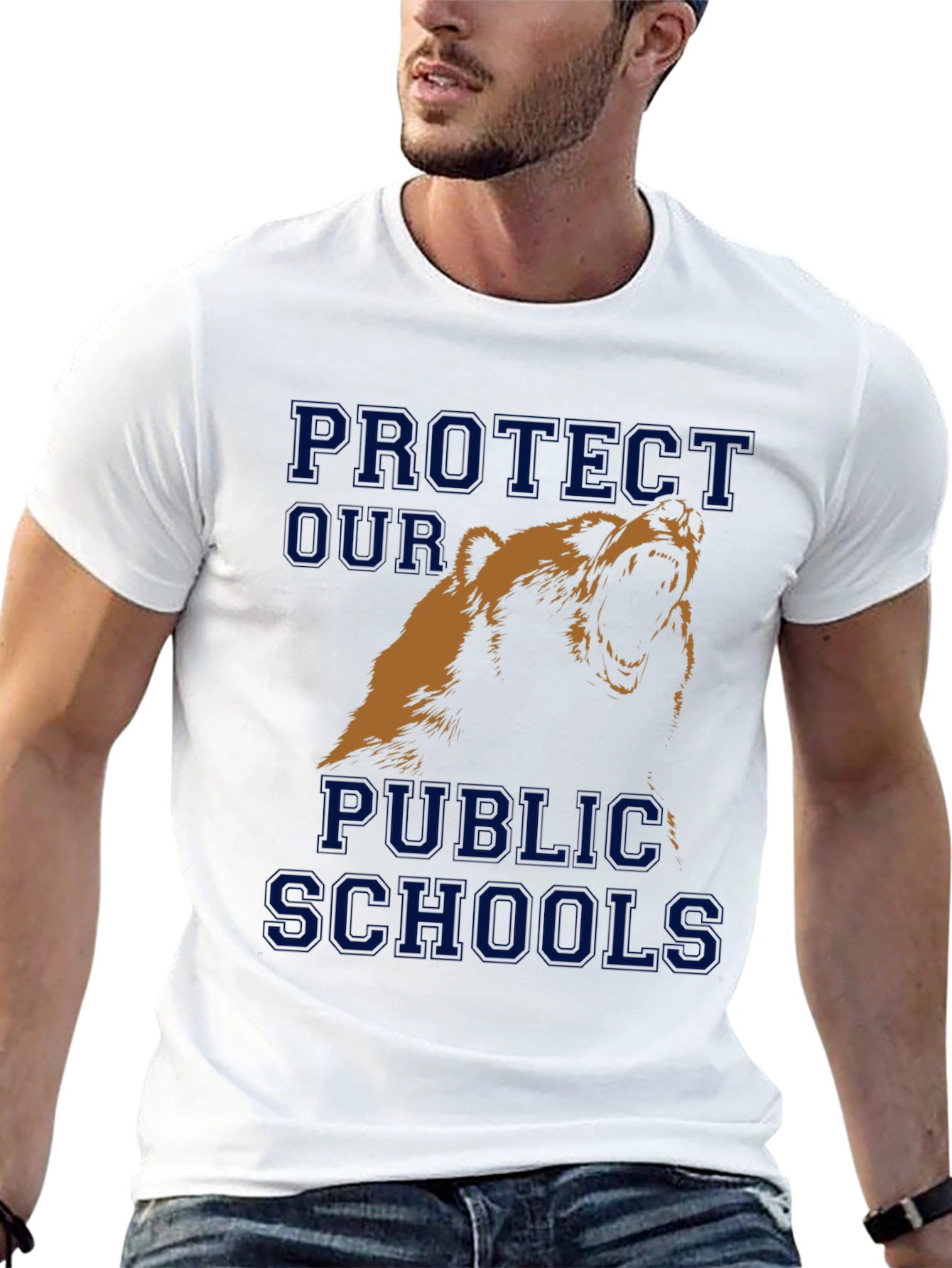 Black Protect Our Public Schools Graphic T-Shirt view 13