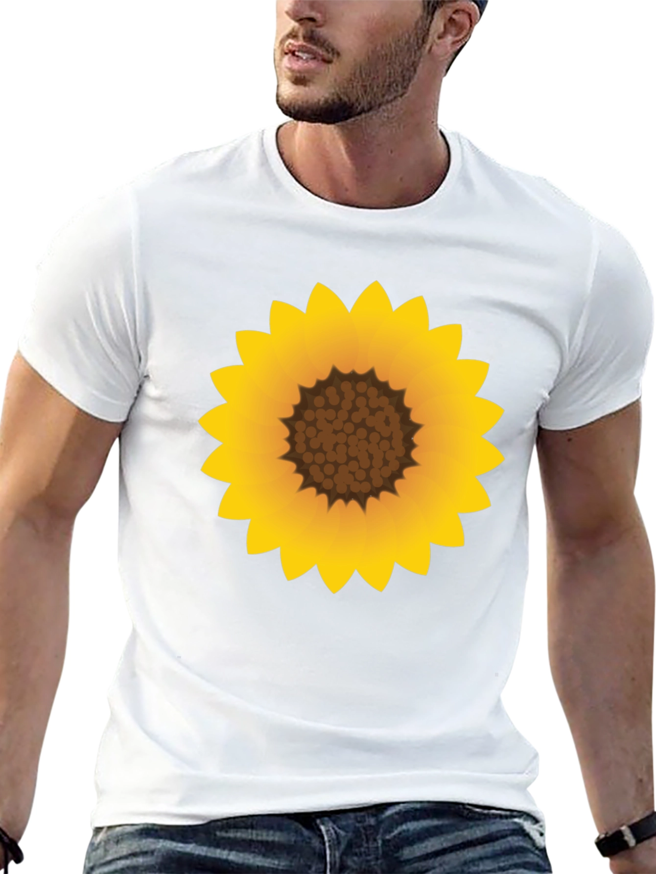 Black Sunflower Graphic Black T-Shirt view 13