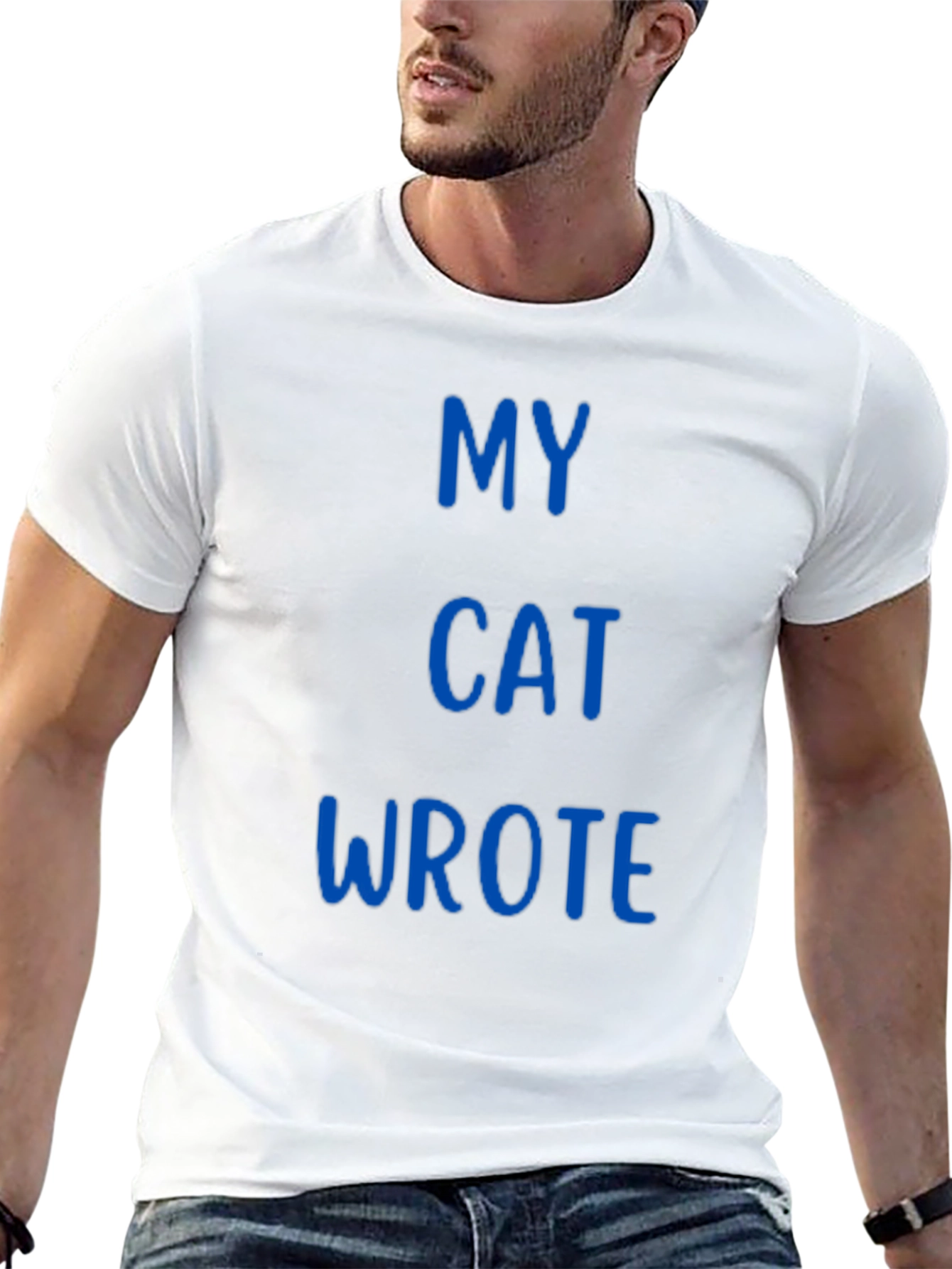 Black My Cat Wrote - Novelty T-Shirt view 13