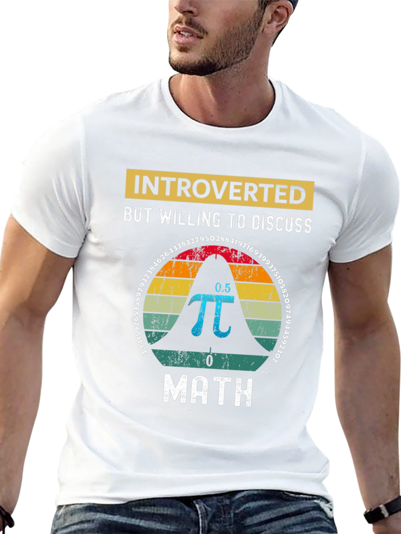 Black Introverted Math T-Shirt view 13