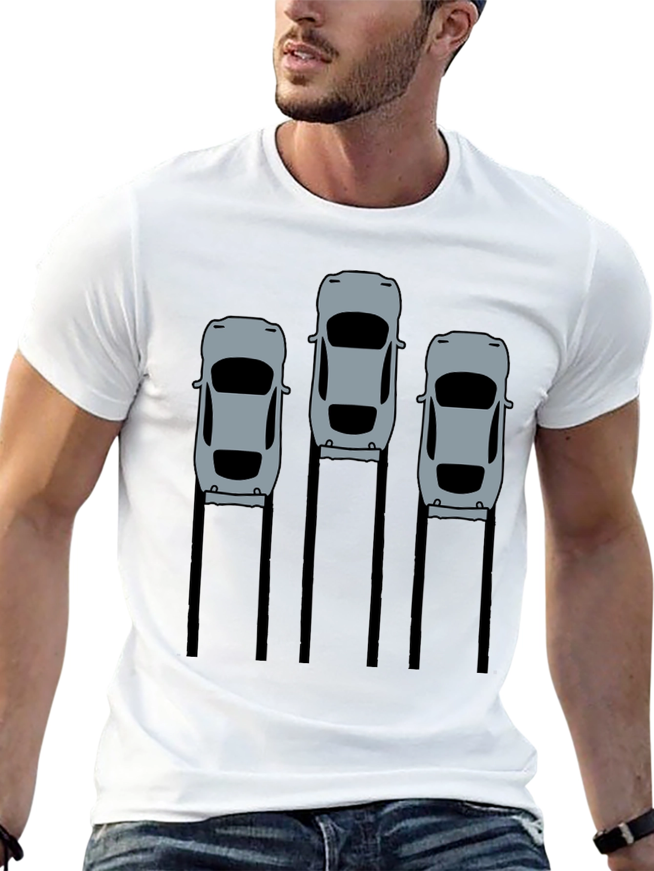 Black Car Enthusiast Black Graphic Tee view 13