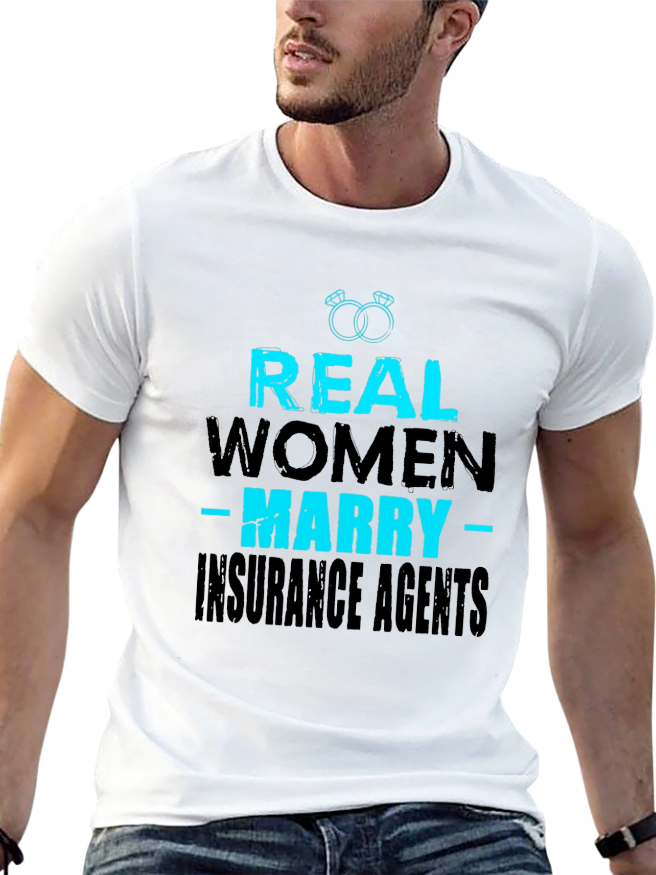 Black Real Women Marry Insurance Agents T-Shirt view 13