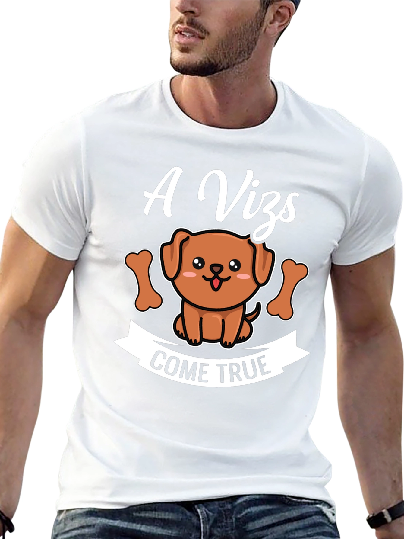 Black A Vizsla Dreams Come True T-Shirt view 13