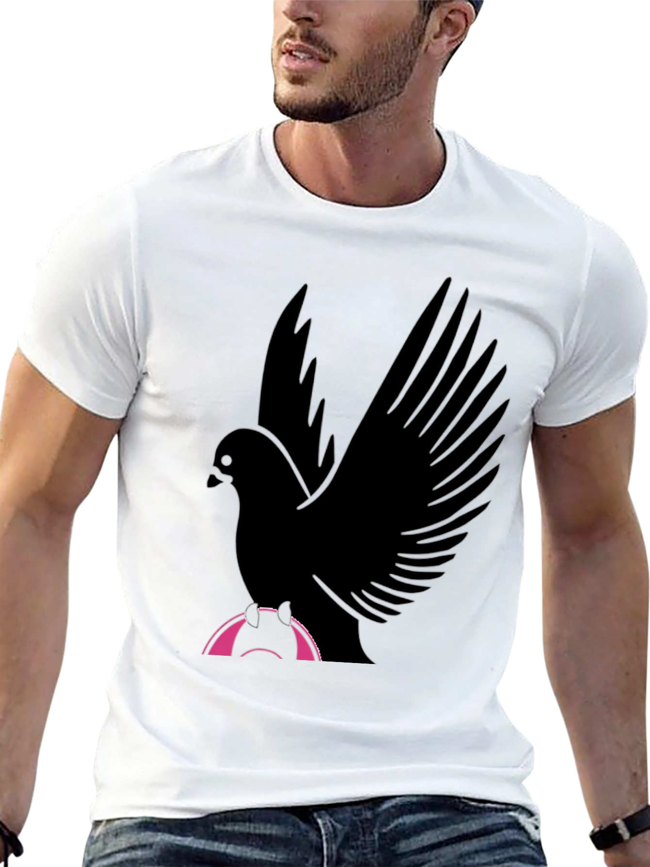 Black Bird Graphic T-Shirt - Stylish Men's Tee view 13