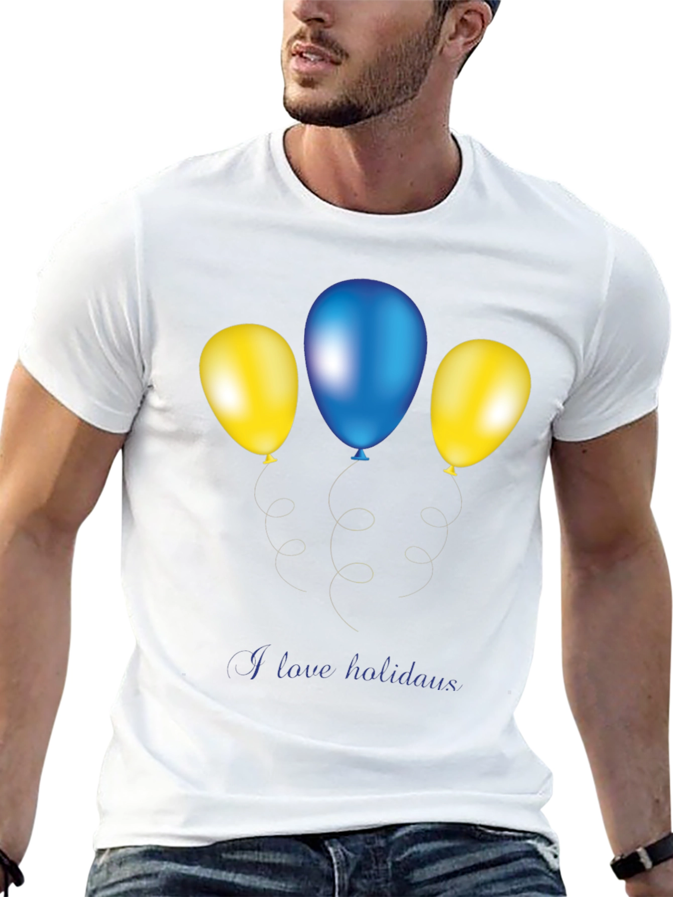 Black Festive Balloons Graphic Tee - Holiday Fun view 13
