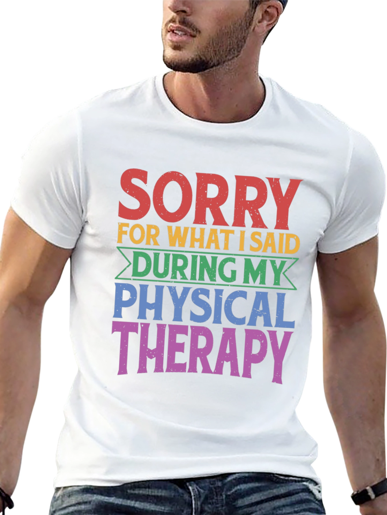 Black Sorry Physical Therapy T-Shirt view 13