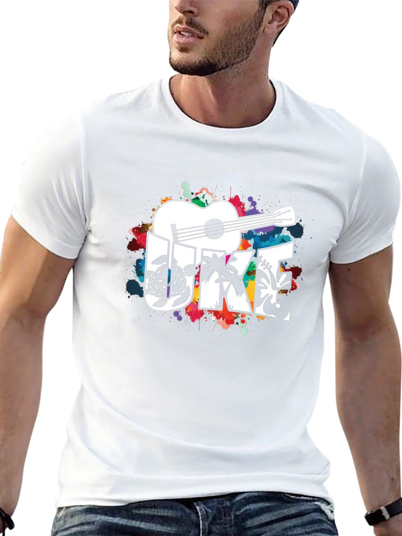 Black Ukulele Graphic Tee - Island Vibes view 13