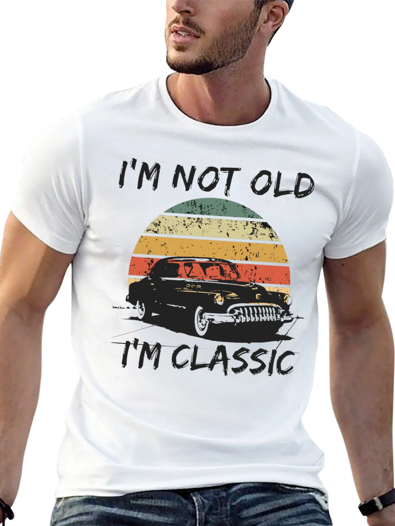 Black I'm Not Old, I'm Classic Car T-Shirt view 13