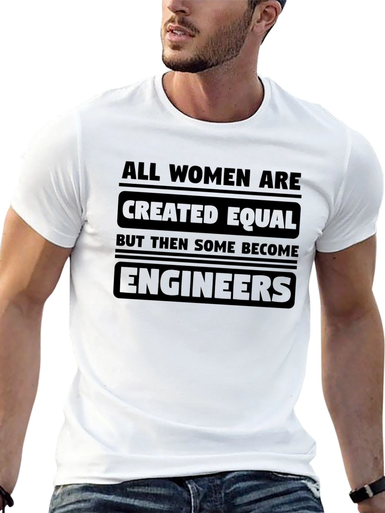 Black All Women Engineers T-Shirt - Funny Engineering Gift view 13