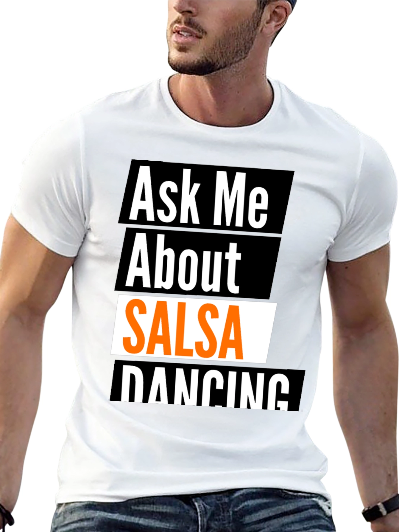 Black Ask Me About Salsa Dancing T-Shirt view 13