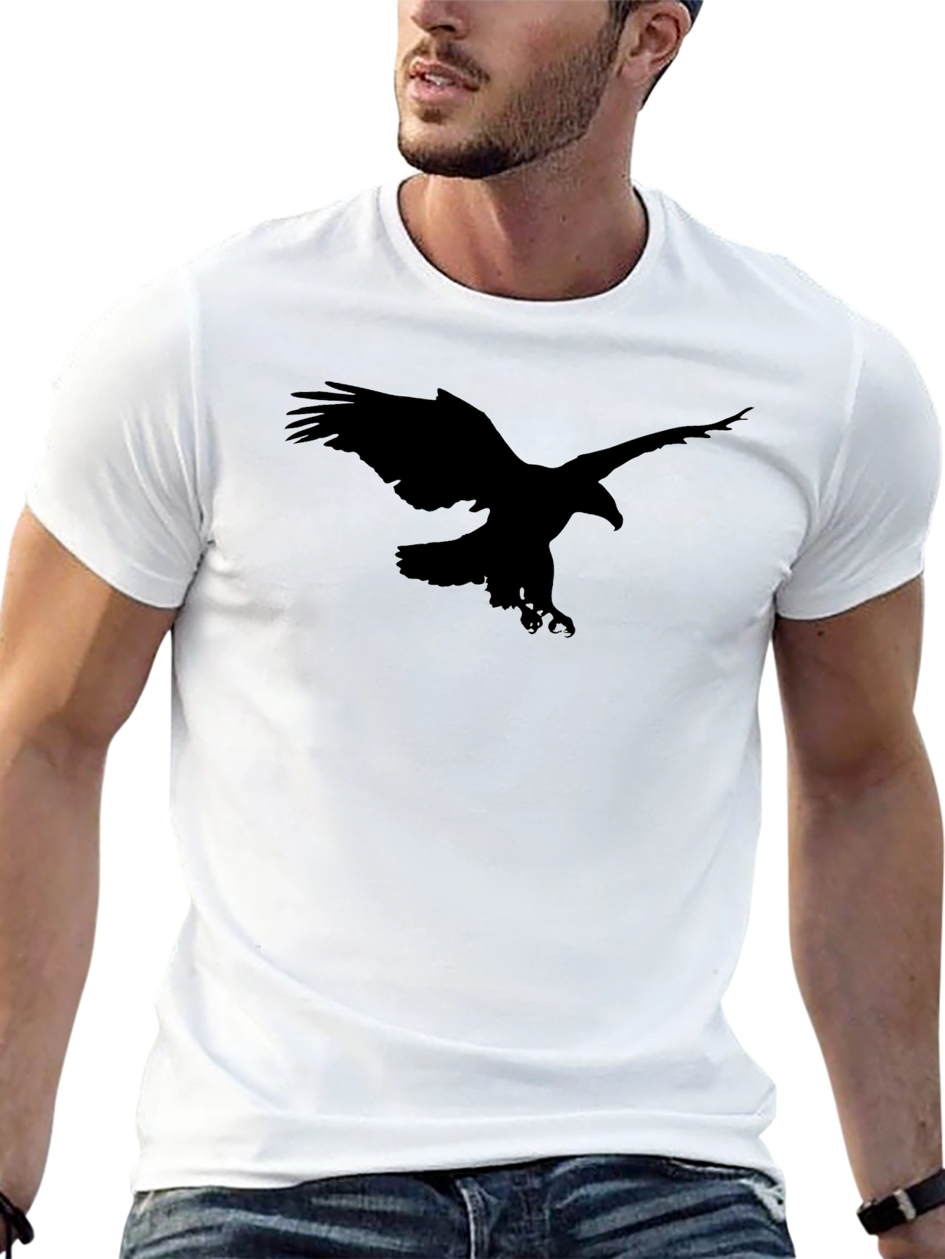 Black Black Eagle Graphic Tee - Men's Short Sleeve view 13