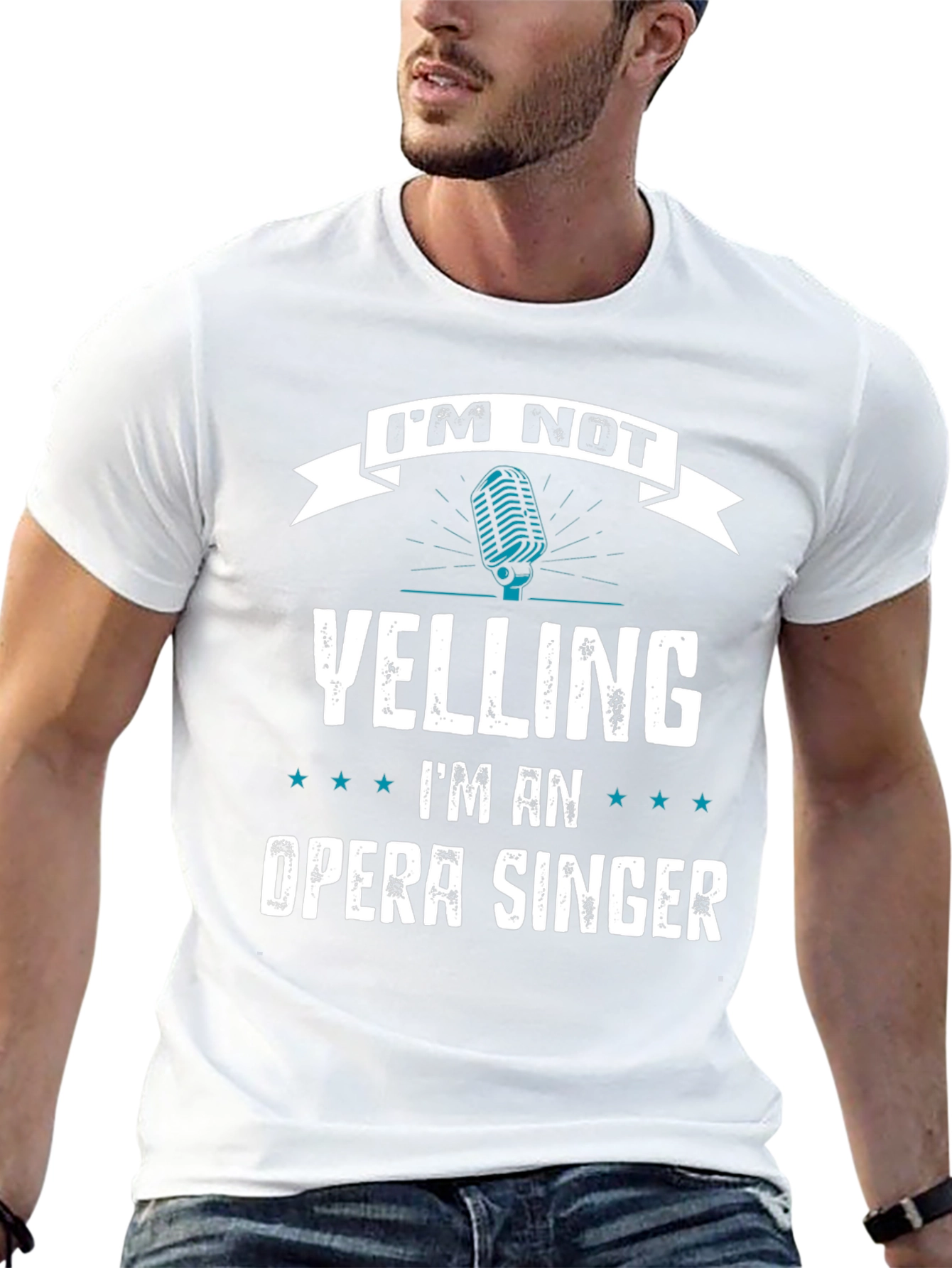 Black Opera Singer T-Shirt - I'm Not Yelling Funny Gift view 13
