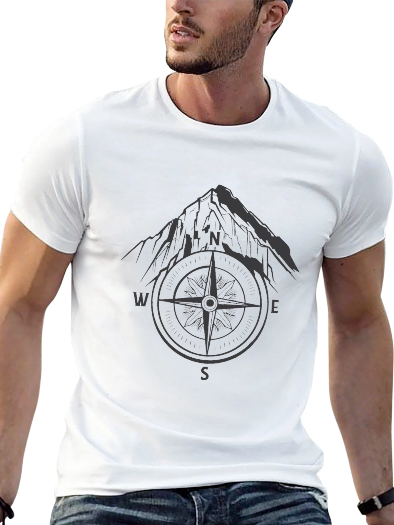 Black Mountain Compass Graphic T-Shirt - Adventure Ready view 13