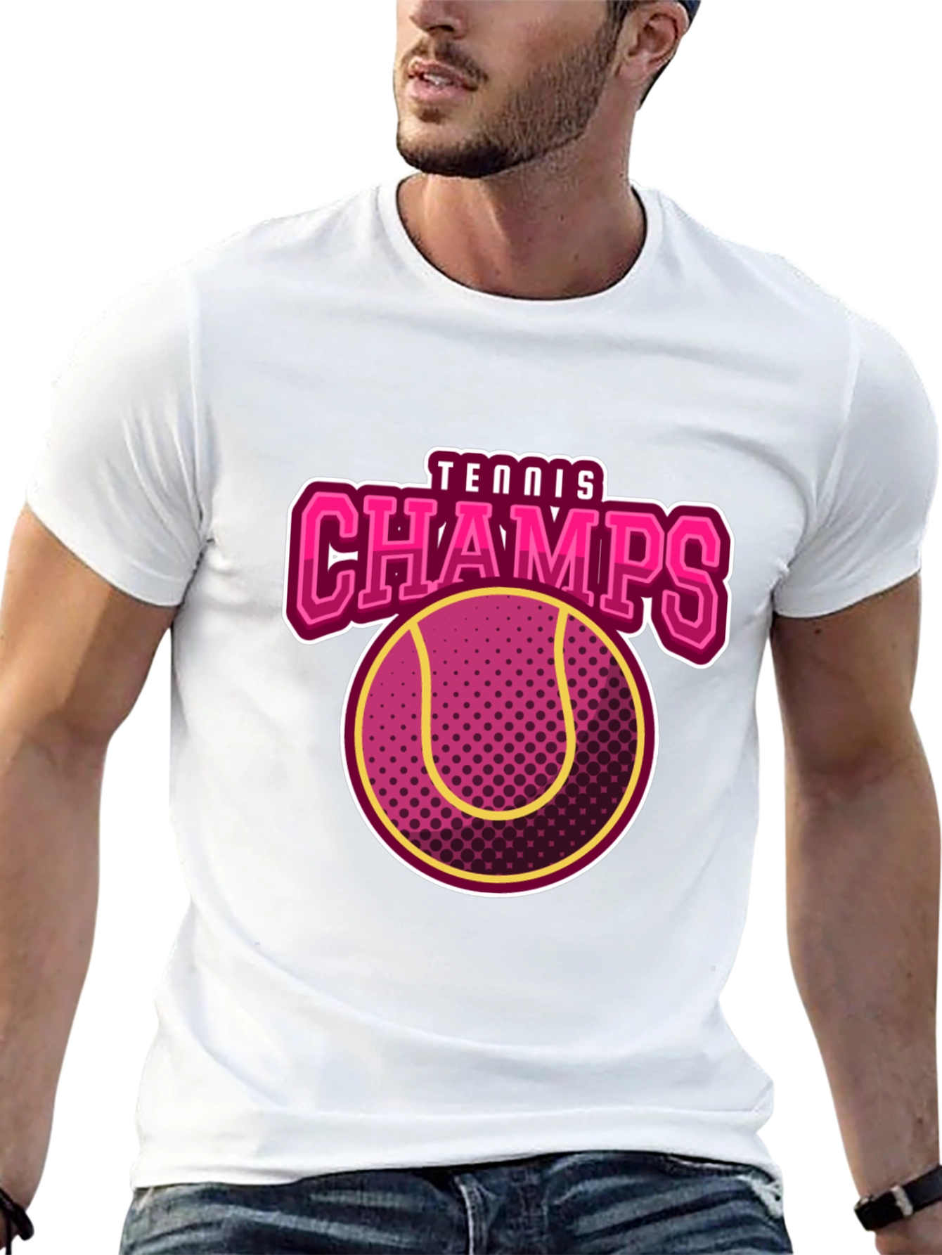 Black Tennis Champs Graphic Tee view 13