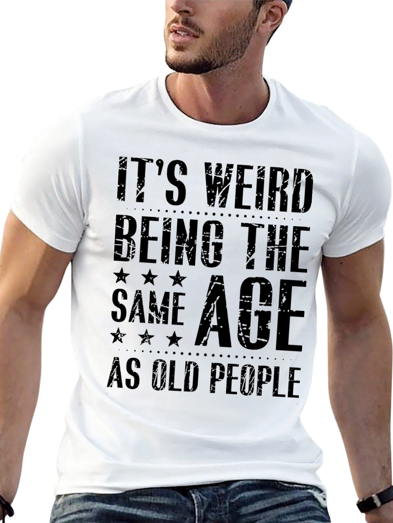 Black Funny Age Saying Black Graphic Tee view 13