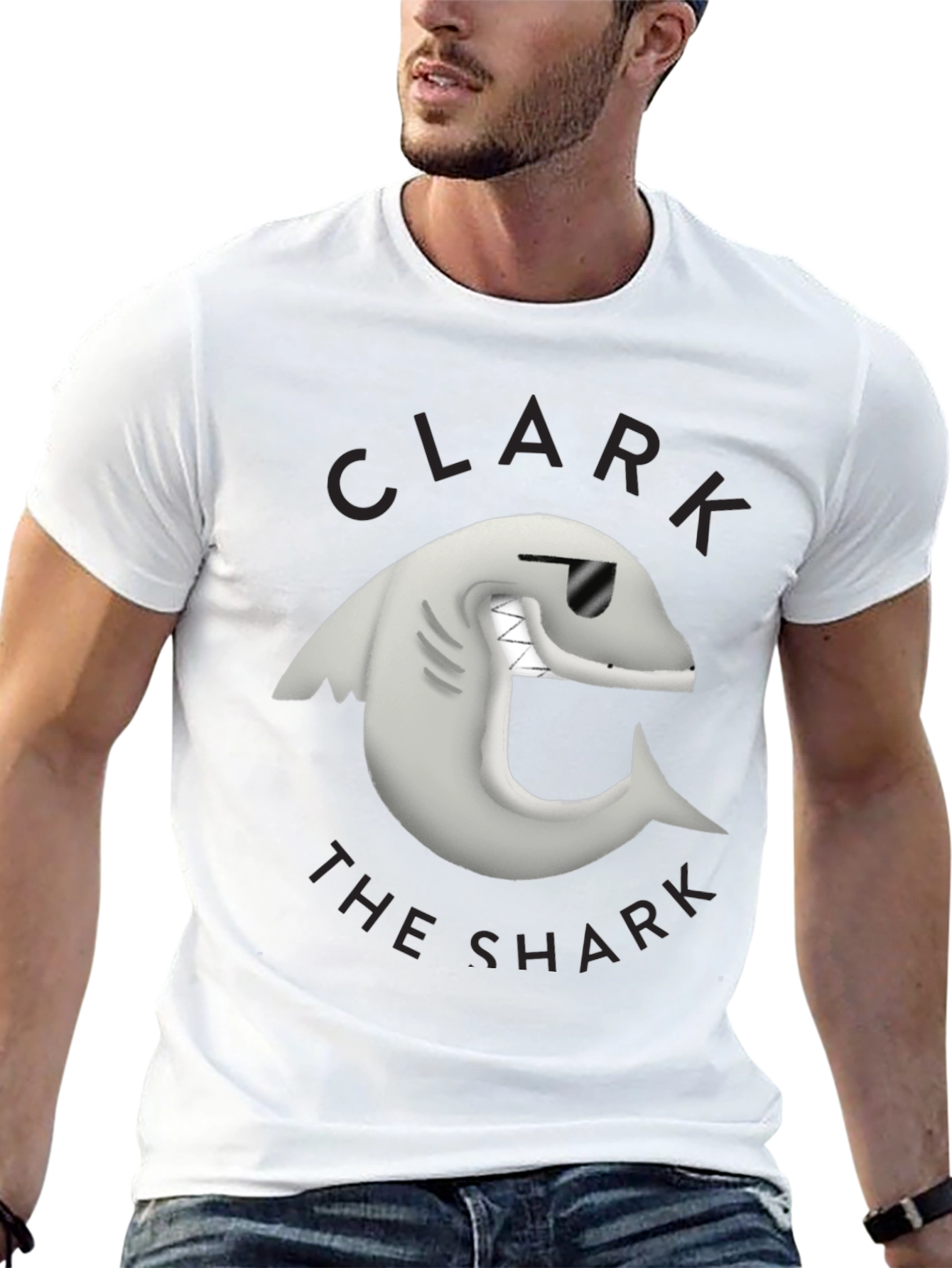 Black Clark the Shark Graphic Tee - Black view 13