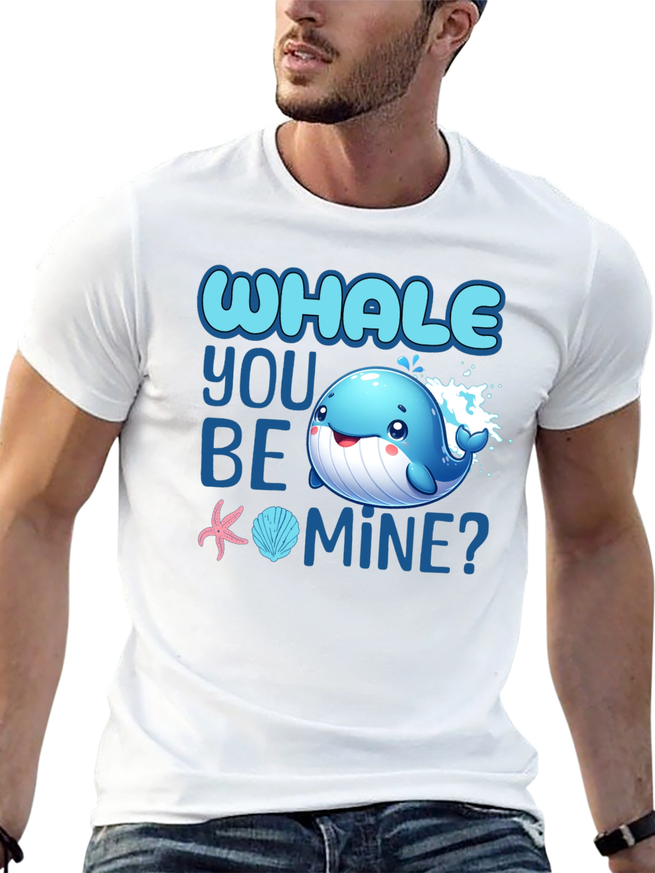 Black Whale You Be Mine? T-Shirt view 13