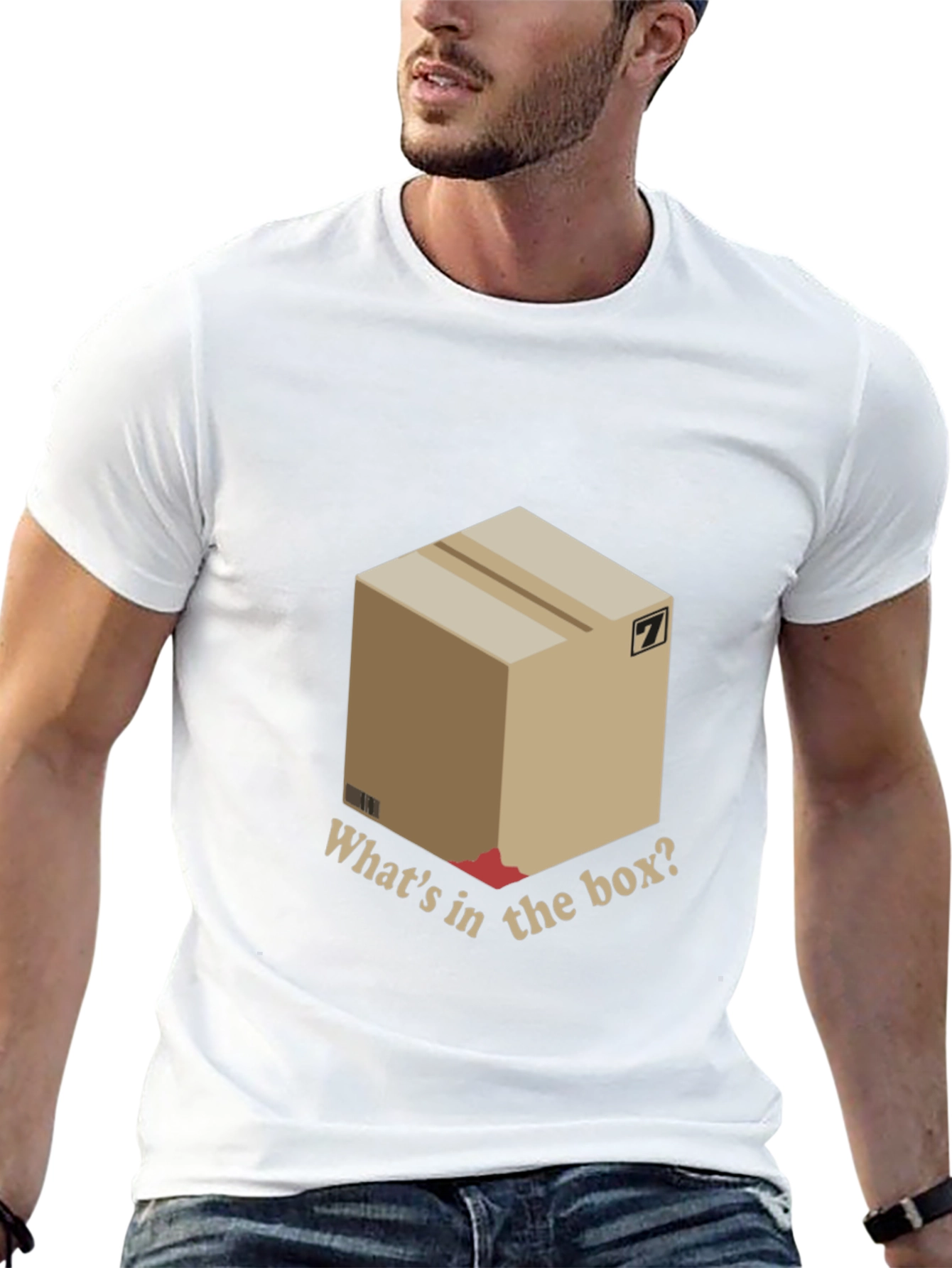Black Mystery Box Tee - "What's in the Box?" T-Shirt view 13