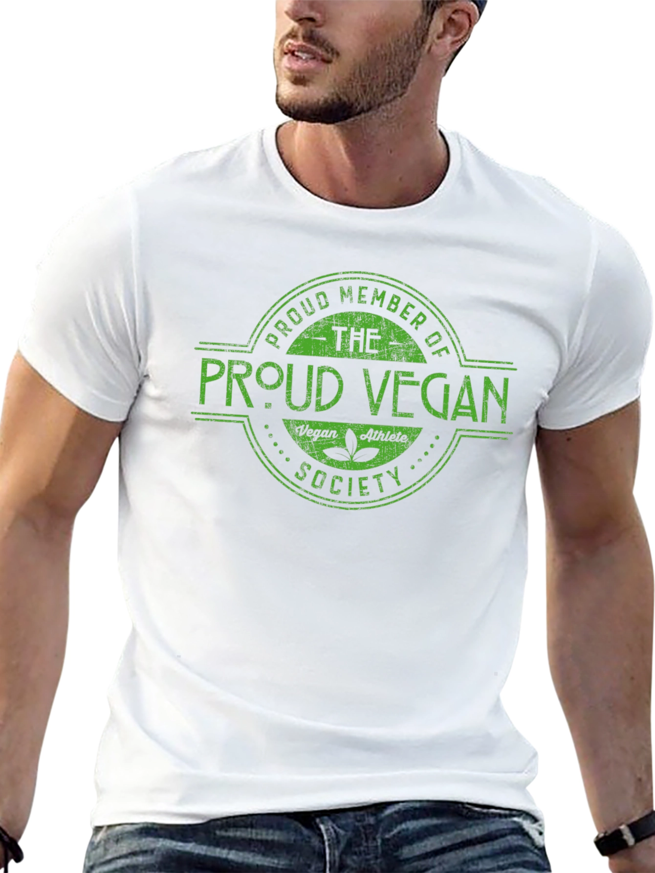 Black Proud Vegan Society T-Shirt view 13
