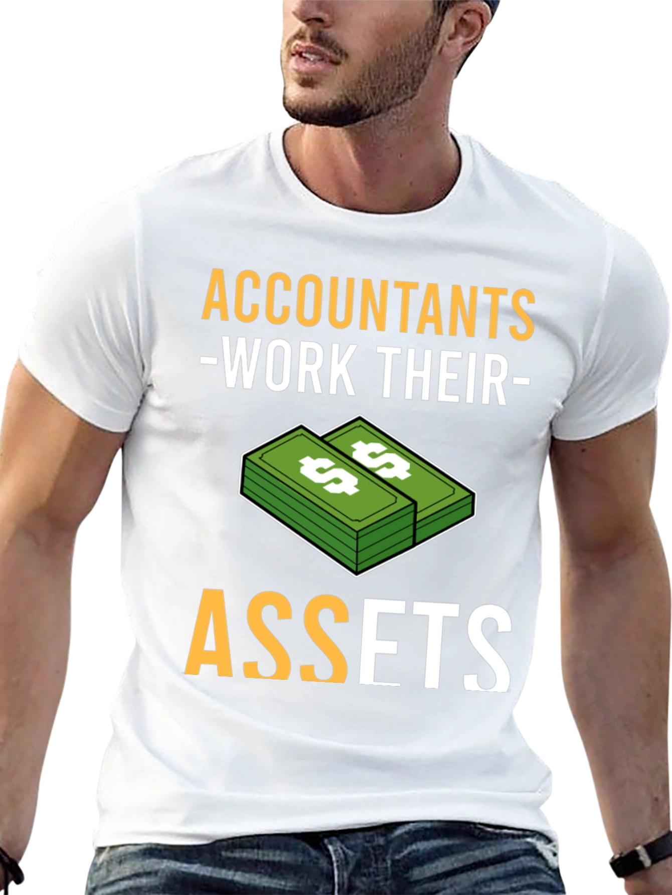 Black Accountants Work Their Assets Graphic T-Shirt view 13