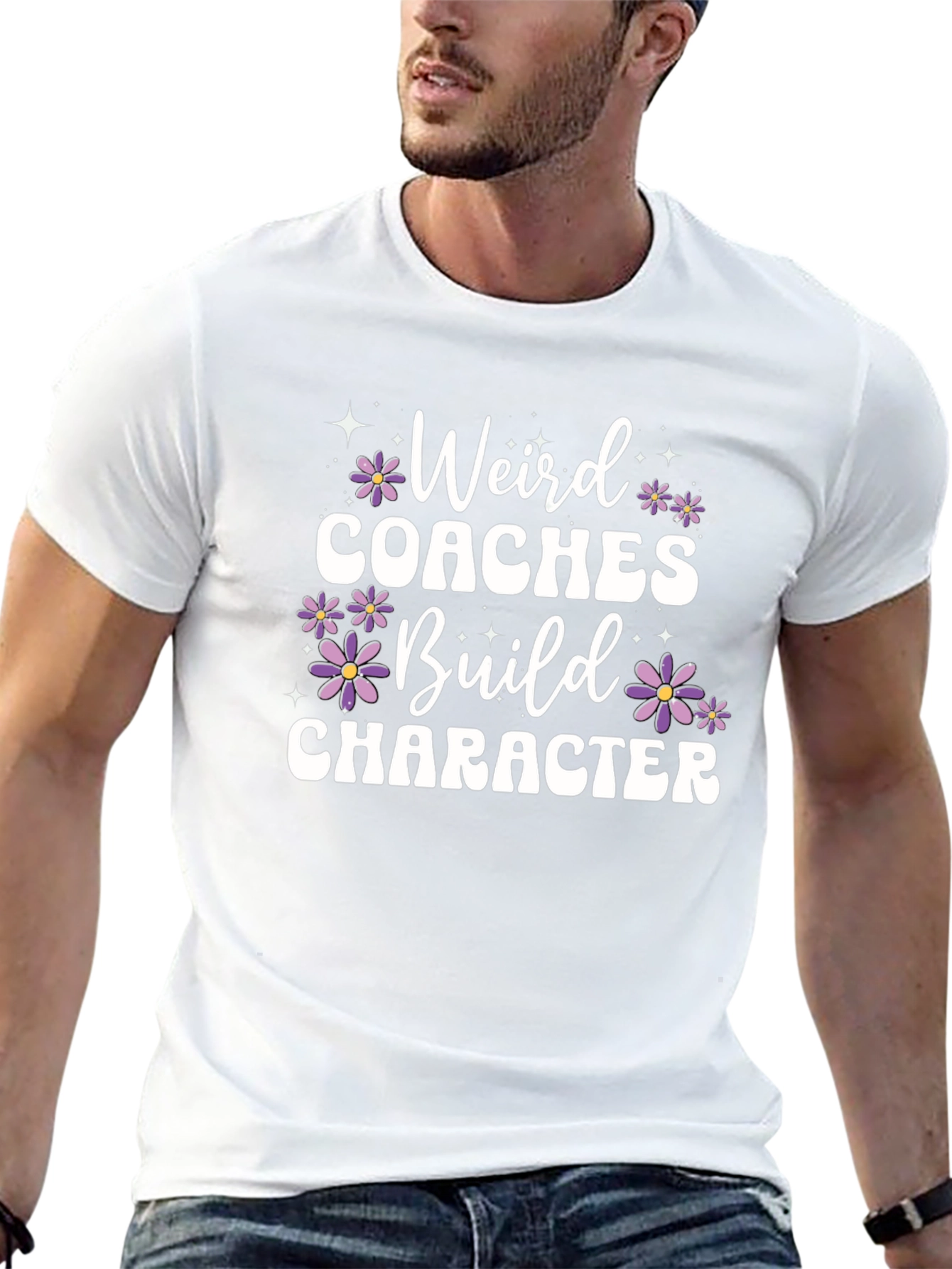 Black Weird Coaches Build Character T-Shirt view 13