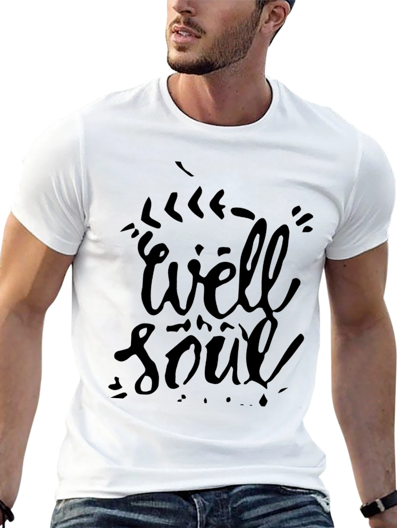 Black Well Soul Black Graphic T-Shirt view 13