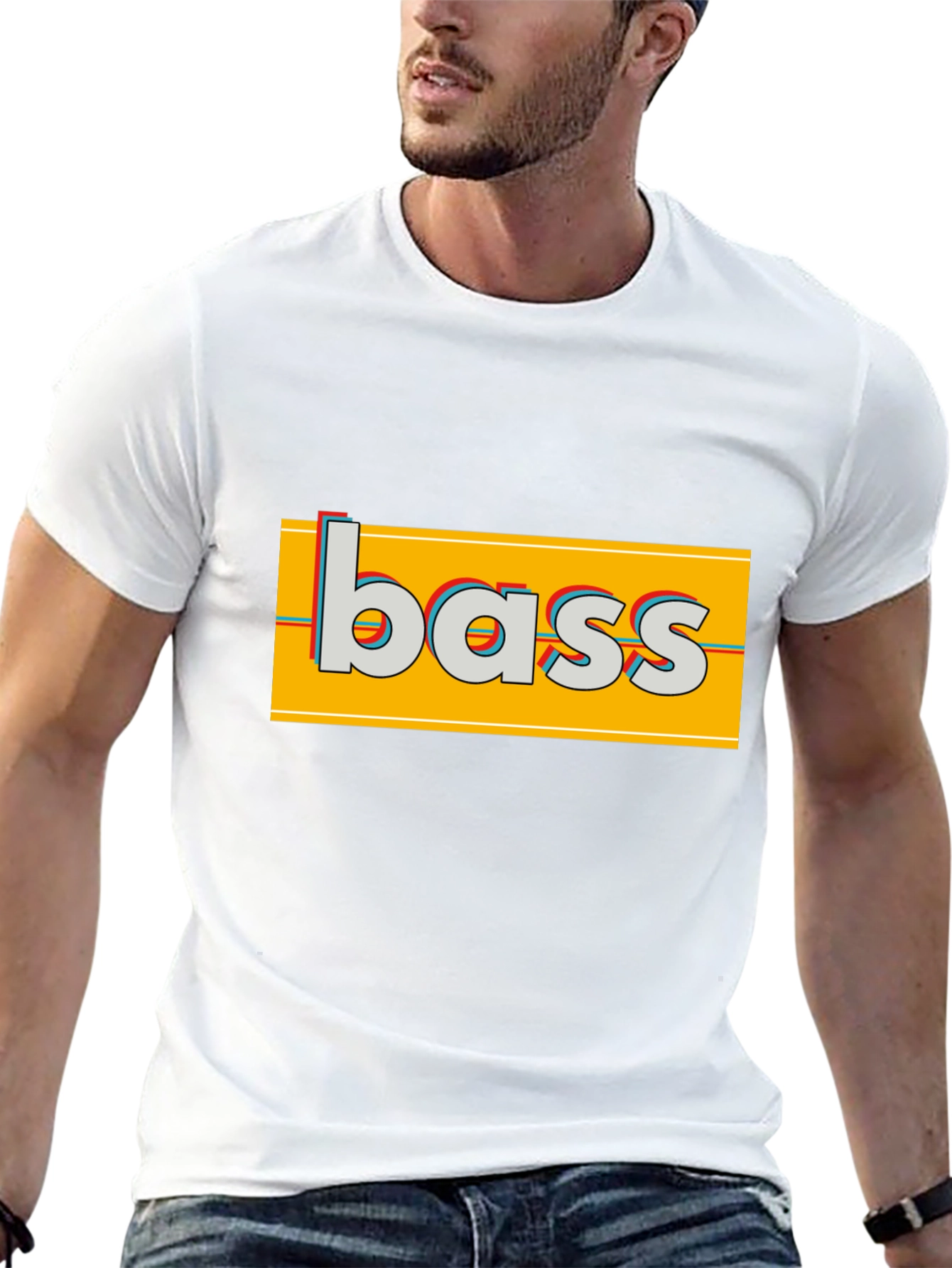 Black Bass Graphic T-Shirt - Retro Style view 13
