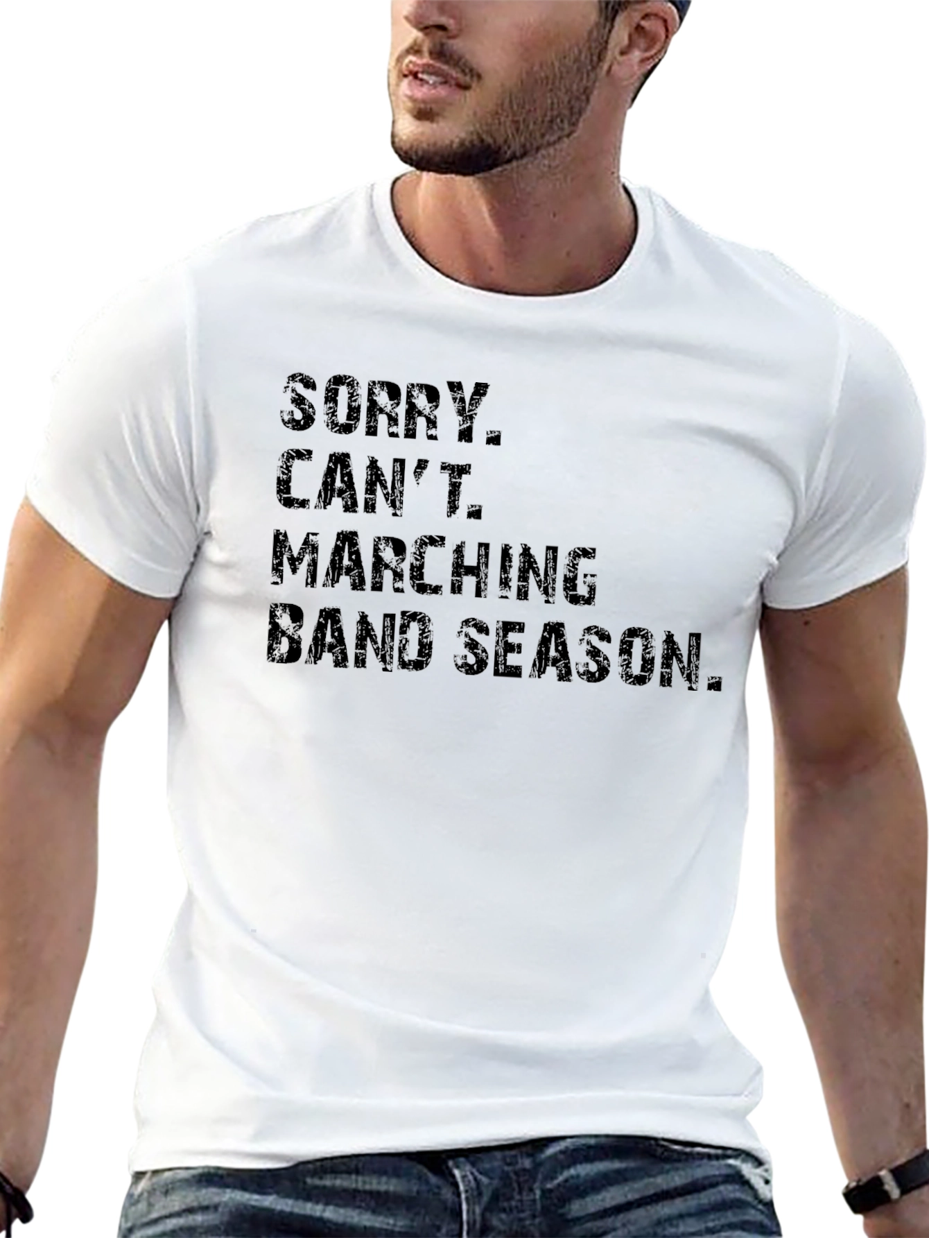Black Marching Band Season T-Shirt Funny Tee view 13
