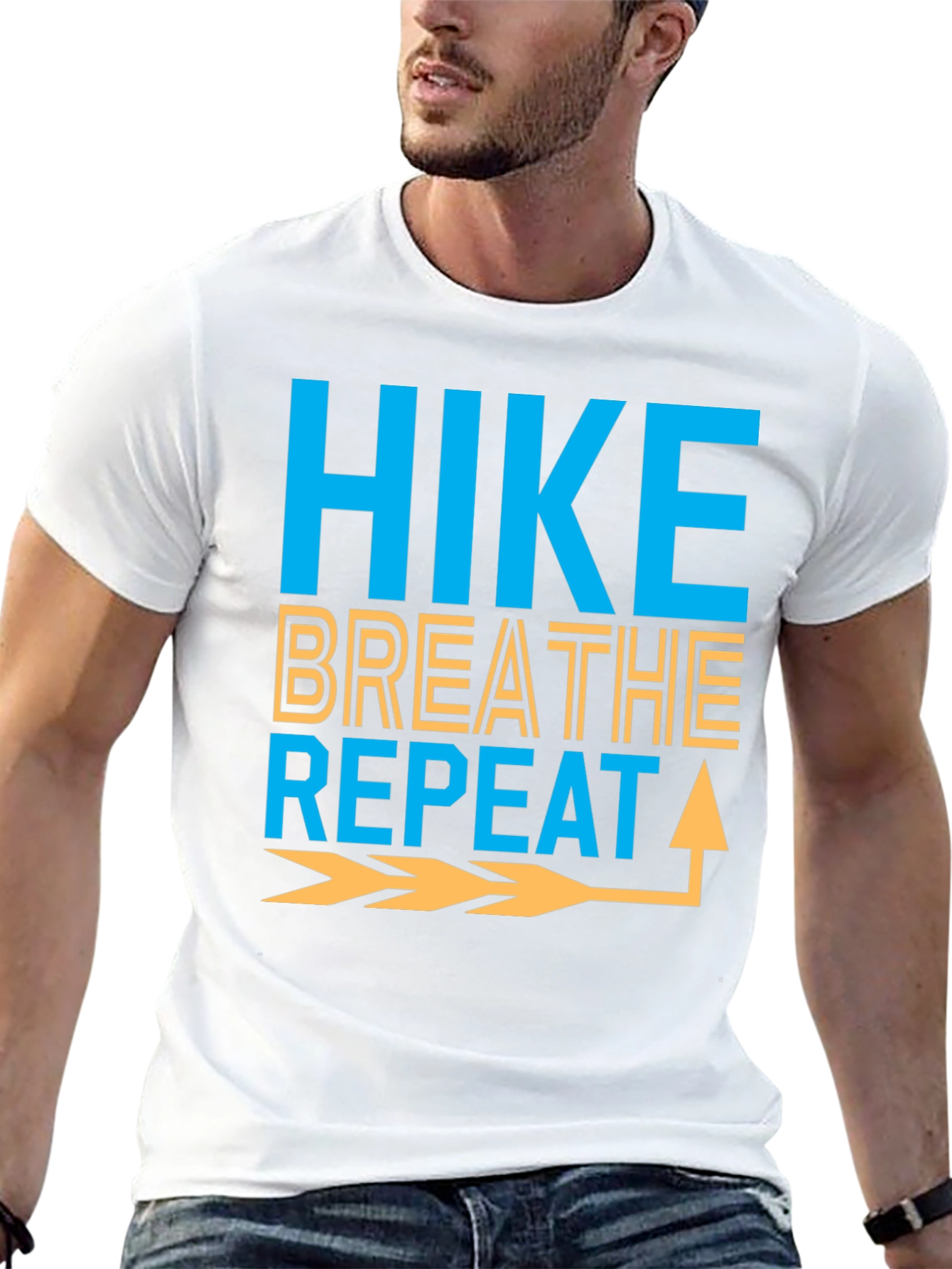 Black Hike Breathe Repeat Graphic Tee - Adventure Ready view 13