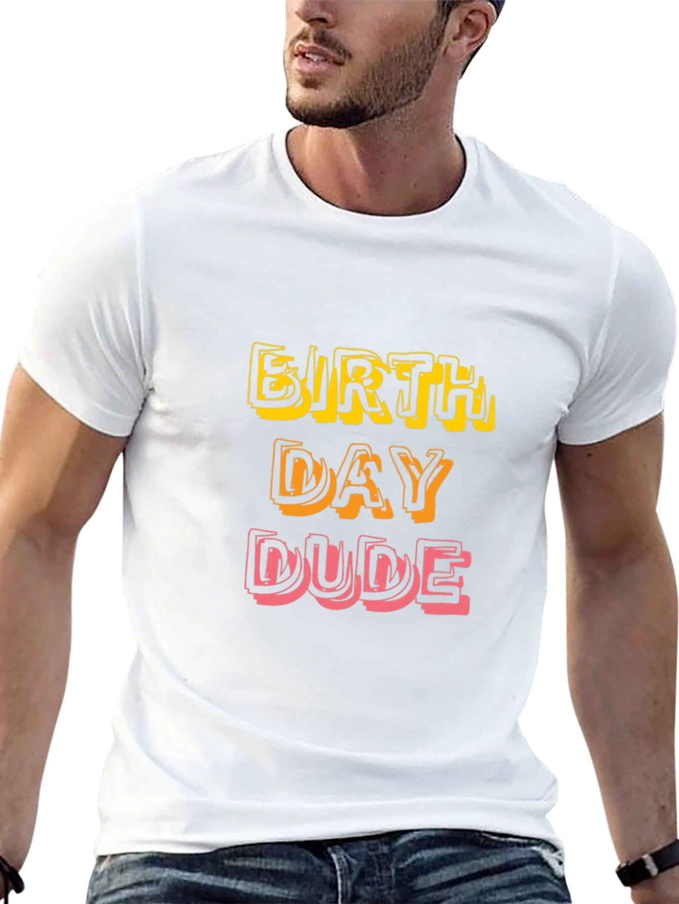 Black Birthday Dude T-Shirt - Fun Celebration Tee view 13